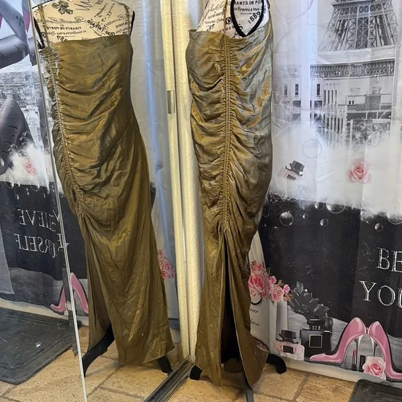 NWT Shona Joy Thalia Bias Ruched Maxi Dress - Picture 3 of 9